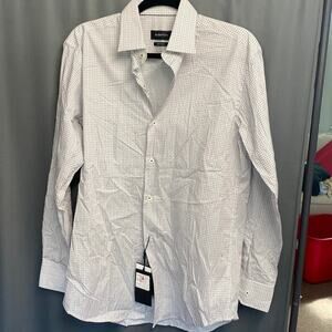 Bugatchi
Men's White 8-way Stretch Comfort Stretch Performance size 15 (b34.5)